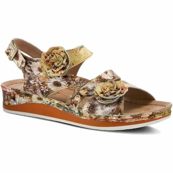 NEW SPRING STEP SHOES women's l'artiste joelina-dazi sandal in yellow multi - Picture 1 of 1
